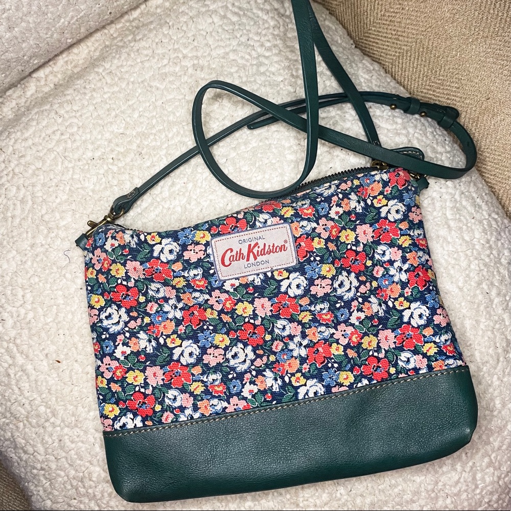 Multi-colored floral Cath Kidston cross body bag